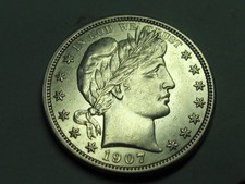 1907-D  BARBER HALF DOLLAR NICE  HIGH  GRADE  COIN picture