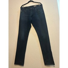 AG Adriano Goldschmied Everett Slim Straight Jeans Dark Wash 34x34 Made in Japan picture