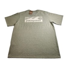 Patagonia Shirt Men's Large Gumtree Green Short Sleeve Responsibili Tee New, NWT picture