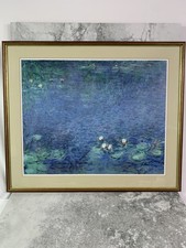 Claude Monet Water Lilies Nympheas Le Matin Framed Art Print 63 x 53cm picture