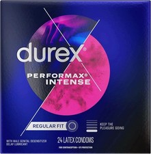Durex Performax Intense Condoms Dotted with Delay Lubricant Rubber Condoms 24 Ct picture