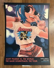 Anamanaguchi Scott Pilgrim Tour 2022 official Poster Print 18x24” game picture