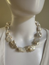 Large Baroque Pearl Knotted Necklace picture