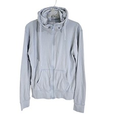 Pact Organic Cotton Full Zip Hoodie Unisex Large Light Blue Sustainable 4711 picture