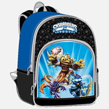 Skylanders Spyro Unisex Kids Large 16” Blue/Black/Gray Polyester Backpack Zip picture