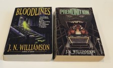 J. N. Williamson Lot Vintage Horror Paperbacks Bloodlines Premonition picture
