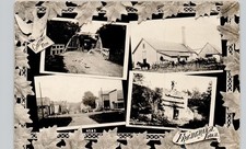 DOWNTOWN SCENES frederika ia c1910 postcard iowa real photo rppc multiview picture