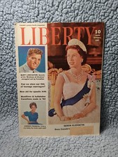 Vintage January 1963 Liberty Magazine Queen Elizabeth Bert Lancaster Connie... picture