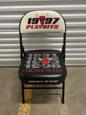 Original 1997 Chicago Bulls Playoffs Folding Chair Seat from United Center Champ picture