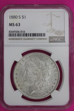 1880 S MS 63 Liberty Morgan Silver Dollar NGC Certified Graded Authentic 1009 picture