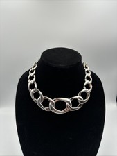 Simon Sebbag Designs SSD 925 Sterling Silver Rolo Chain Link Collar Necklace 60g picture