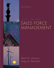 Sales Force Management by Greg W. Marshall and Mark W. Johnston (2010,... picture