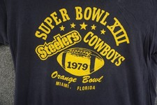 Vintage 1979 Super Bowl XIII T Shirt Sport-T by Stedman XL Fits M/L Steelers picture