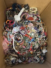1 Pound Unsorted Tangled Jewelry Lot Vintage Modern Wear Junk Treasure Hunt picture