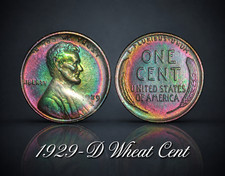 1929-D Lincoln Wheat Cent Unc. Toned picture
