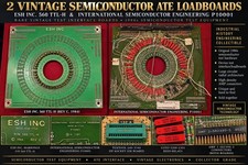 2 Vintage Semiconductor ATE Loadboards ESH 560 TTL-H ISE P10001 Test Boards picture