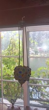 Antique Victorian Cabochon Jeweled Hanging Lamp picture