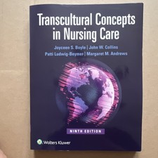 Wolters Kluwer Transcultural Concepts in Nursing Care 9th Ed Boyle Collins picture