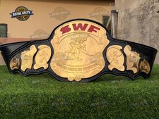 SWF Slammers Wrestling federation Championship Title Belt American Leather Strap picture