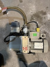 Edwards E2M1.5 Rotary Vane Vacuum Pump EMF3 Mist Filter Molecular Sieve Runs picture