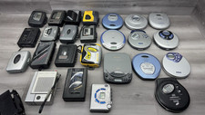 Lot of 30 Portable Cassette & CD Players Sony Walkman, Sanyo, JVC, & More picture