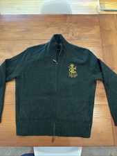 Vintage Polo RL Ralph Lauren Green Wool Racing Stables Knitwear Sweater XL Y2K picture