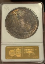 1921 Morgan Silver Dollar ANACS MS64 - Toned - Rare genie Old Soapbox picture