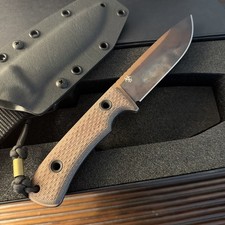 TRC Knives South Pole ELMAX Knife S/N 02007 tan Canvas Micarta apocalyptic  picture