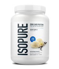 Isopure Zero Carb Whey Isolate Protein, Creamy Vanilla, 25g Protein, 14 Servings picture