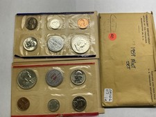 1959 P&D US Mint Uncirculated Mint Set w/10 Coins 90% Silver Set 081026 07ir picture