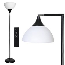 Anrotix Dimmable LED Floor Lamp 6.3ft with Remote 90° Foldable Tall Torchiere picture