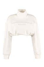 Alexander Wang Women's Signature Logo Sweatshirt in White picture