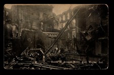 1909 Fort Wayne IND Hotel Fire PPC - Edge Creasing - L31046 picture