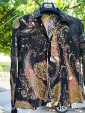 Vintage Roberto Cavalli Silk Suit - Paisley Print - Size 42 picture