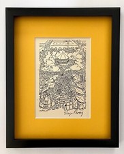 🔥 DIEGO RIVERA ORIGINAL 1938 SIGNED  GRAVURE MATTED AND FRAMED  picture
