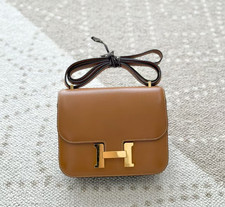 AUTH Hermès Constance 18 Natural Sable Leather Gold Hardware Shoulder Bag picture