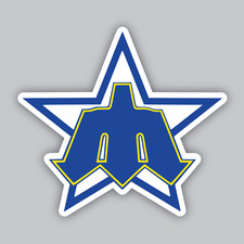 Seattle Mariners Vinyl Sticker/Decal - MLB Baseball -AL West - Vintage Throwback picture