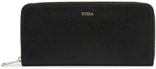 FURLA Babylon XL Zip Around Slim 1006869 Onyx WOMEN'S GENUINE LEATHER WALLETS picture