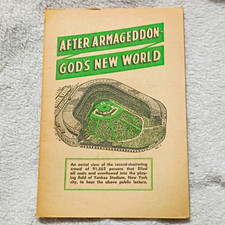 Watch Tower After Armageddon—God’s New World Booklet 1953 Paperback, English picture