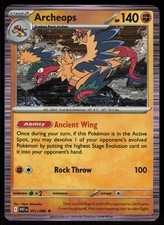 Archeops 051/086 Holo Rare White Flare Pokemon Near Mint picture