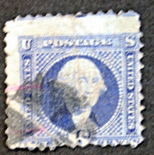 10-10,  RNV557 ****  SCOTT #115,  6c WASHINGTON,  USED,   c1869,  CV $225 picture