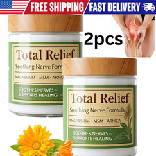 2x Total Relief Magnesium Cream, Nerve Relief Magnesium Soothing Cream US picture