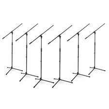 Musician's Gear Tripod Boom Microphone Stand  6 Pack Black picture