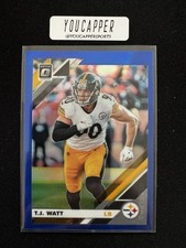 2019 Panini Donruss Optic - T.J. Watt #84 Blue Prizm /150 picture
