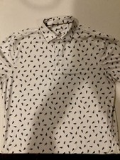 Johnnie O Men’s Performance Short Sleeve Polo Shirt Size Large Surfboards Logo picture