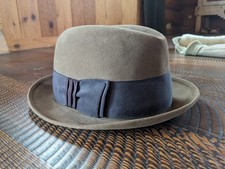 Vintage Dobbs Fifth Ave brown Wool Fedora picture