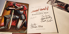 2014 DISNEY'S MARC DAVIS 'RENAISSANCE MAN' SIGNED 1ST ED FINE COPY '9 OLD MEN' picture
