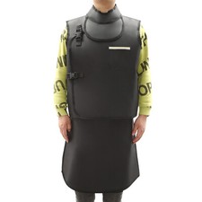 Lead Apron X-Ray Radiation Shield Skirt with Thyroid Collar 0.5mm Pb for Medical picture