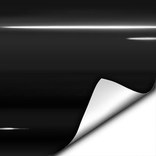 VViViD Gloss Black Vinyl Wrap Adhesive Film Air 1ft x 5ft, picture