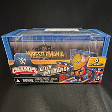 WWE Champs Elite Entrance WrestleMania Tour Bus Set Cody Rhodes Boxed Blue picture